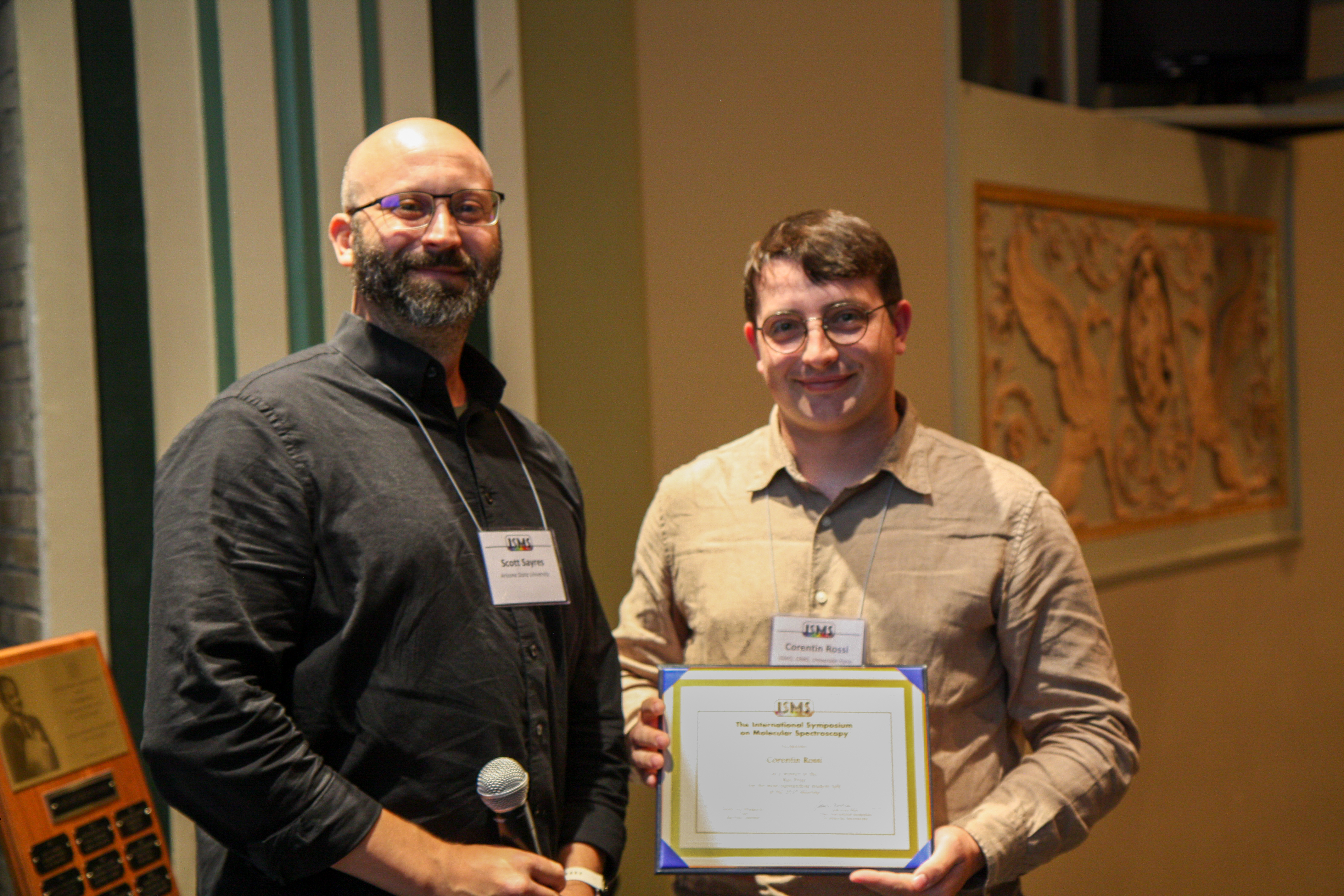 Rao Prize for Corentin Rossi